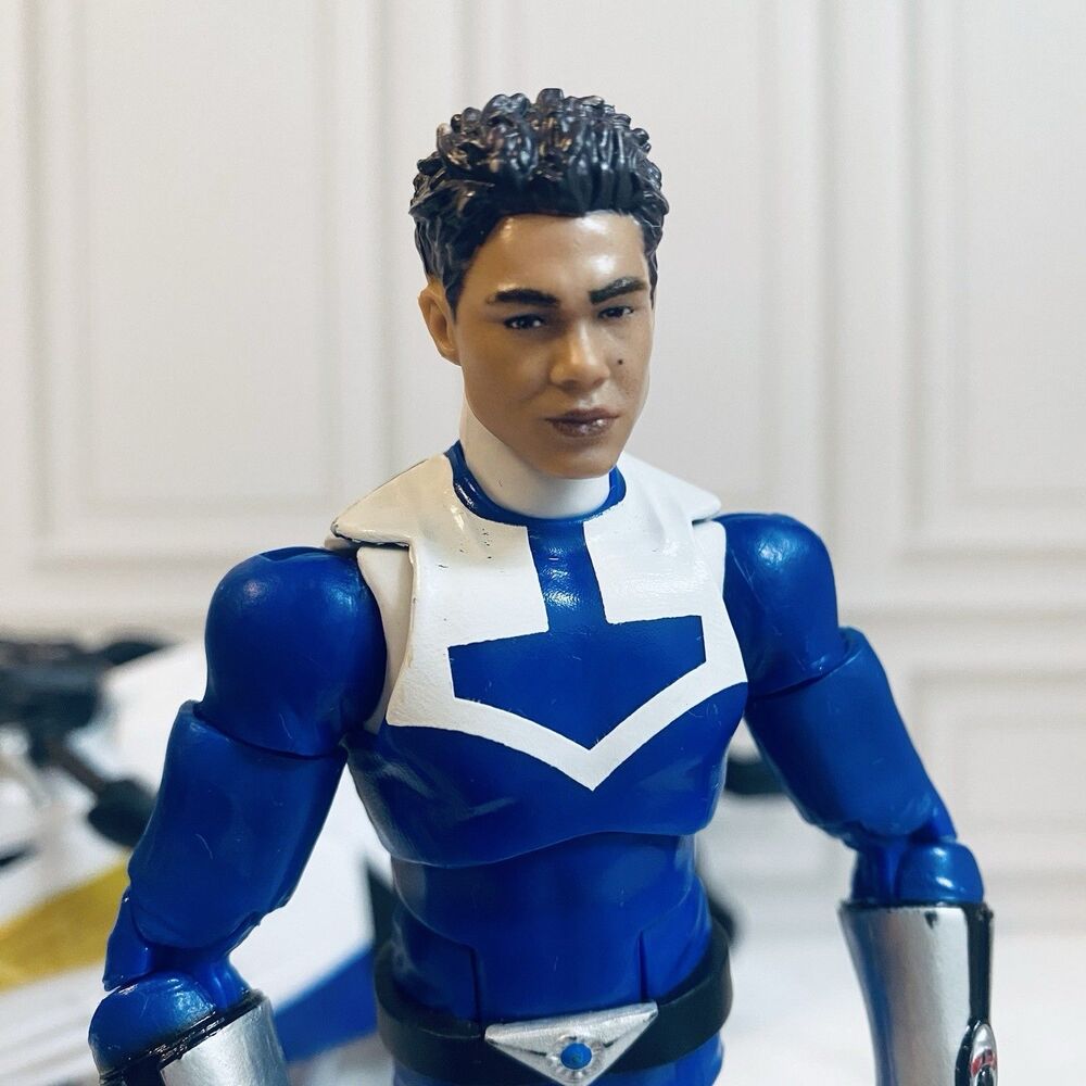 Hasbro Power Rangers Lightning Time Force Blue Ranger And Cycle Incomplete - Picture 2 of 7